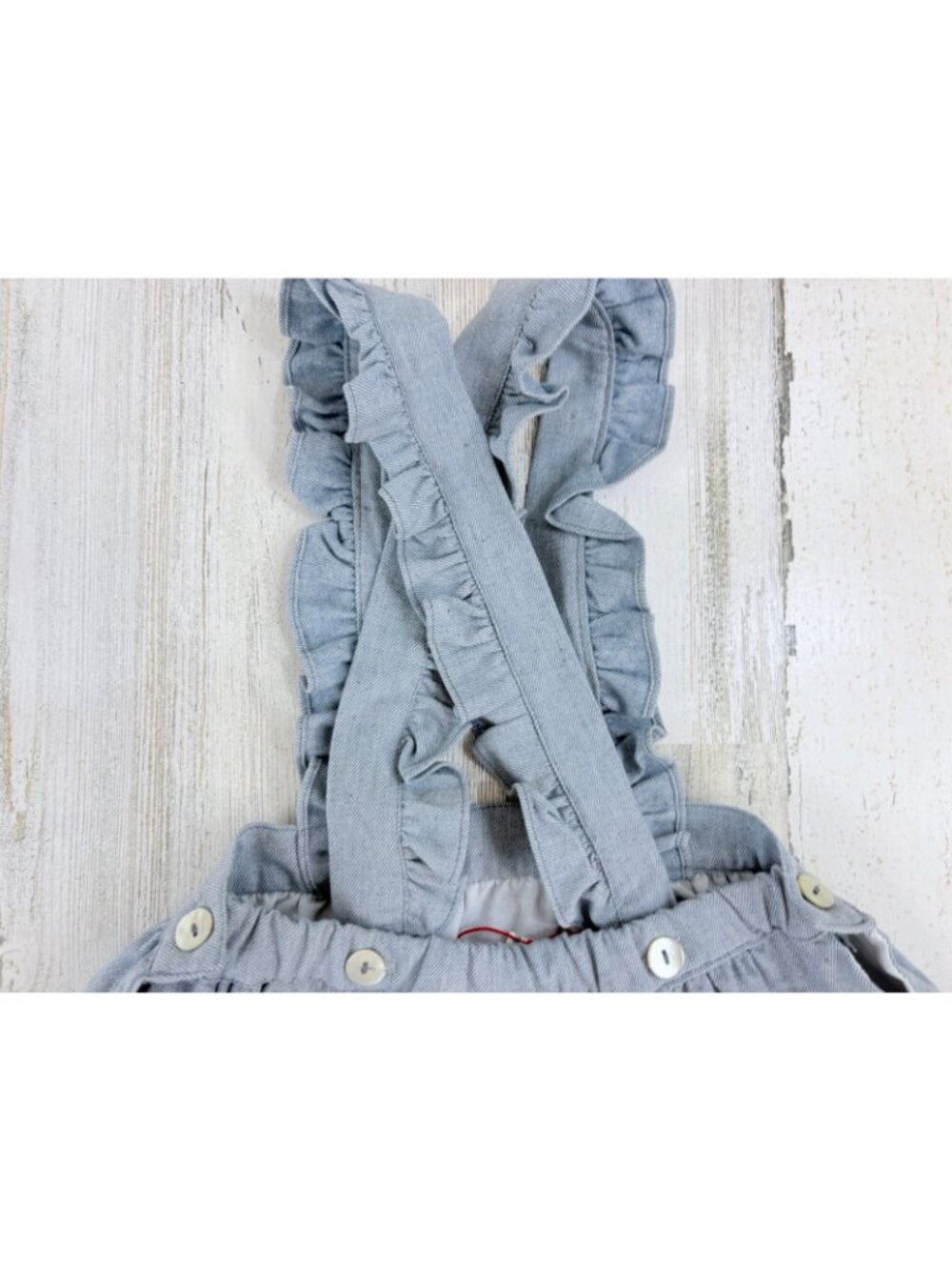 La Coqueta Sz 3T Dusty Blue Agata Girl Pinafore Skirt NWT - Picture 10 of 13
